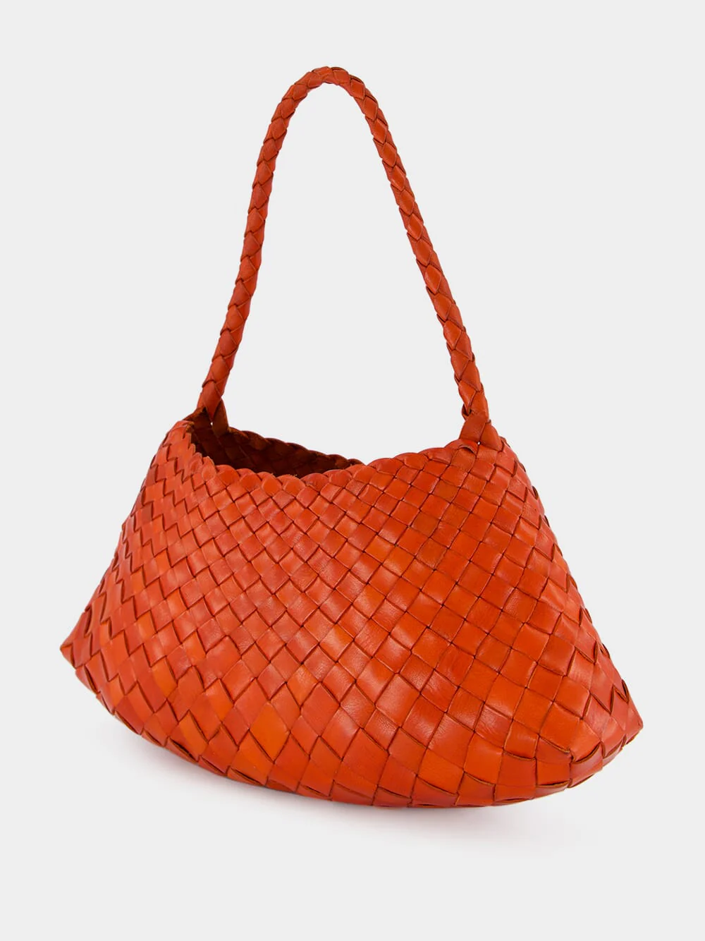 Rosanna Naranja Woven Leather Bag - Image 4