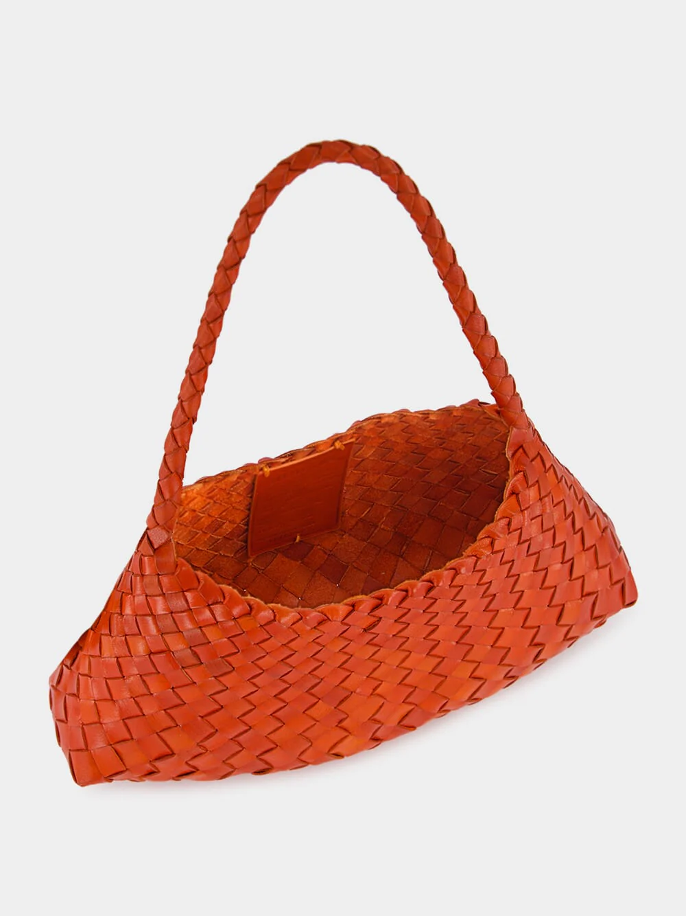 Rosanna Naranja Woven Leather Bag - Image 5