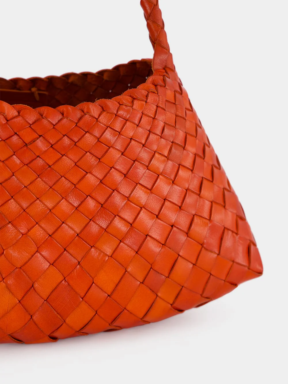 Rosanna Naranja Woven Leather Bag - Image 6