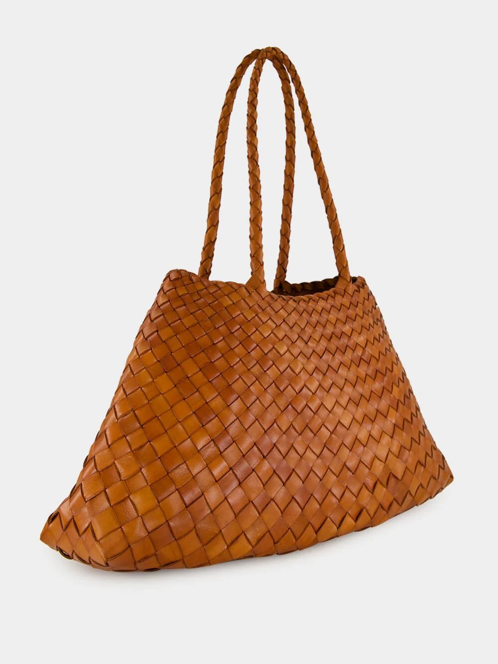 Santa Croce Big Basket Bag in Tan - Image 3