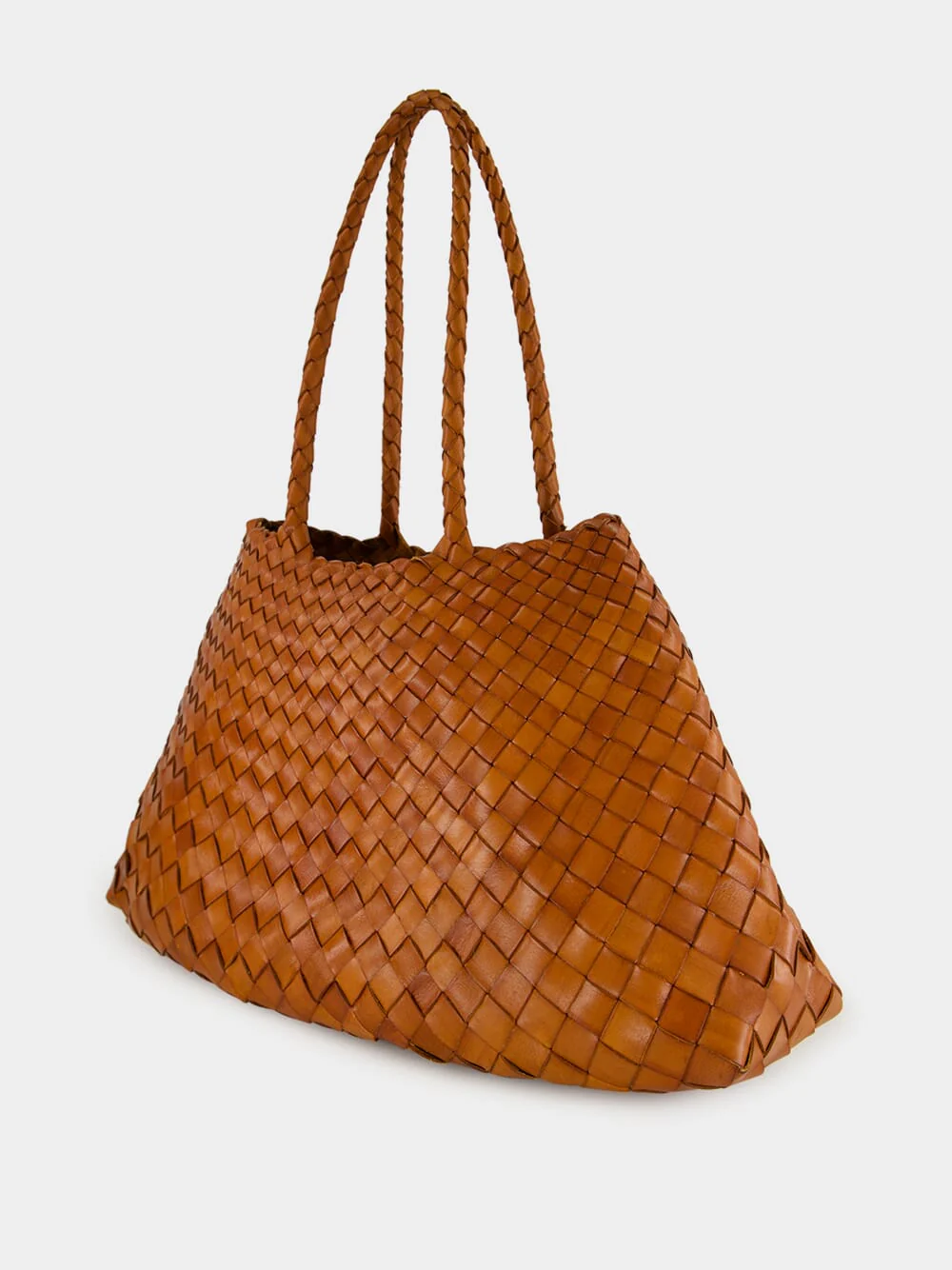 Santa Croce Big Basket Bag in Tan - Image 6