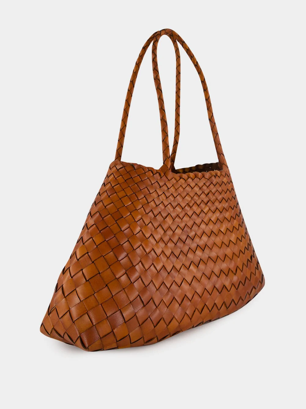 Santa Croce Big Tan Woven Tote - Image 3