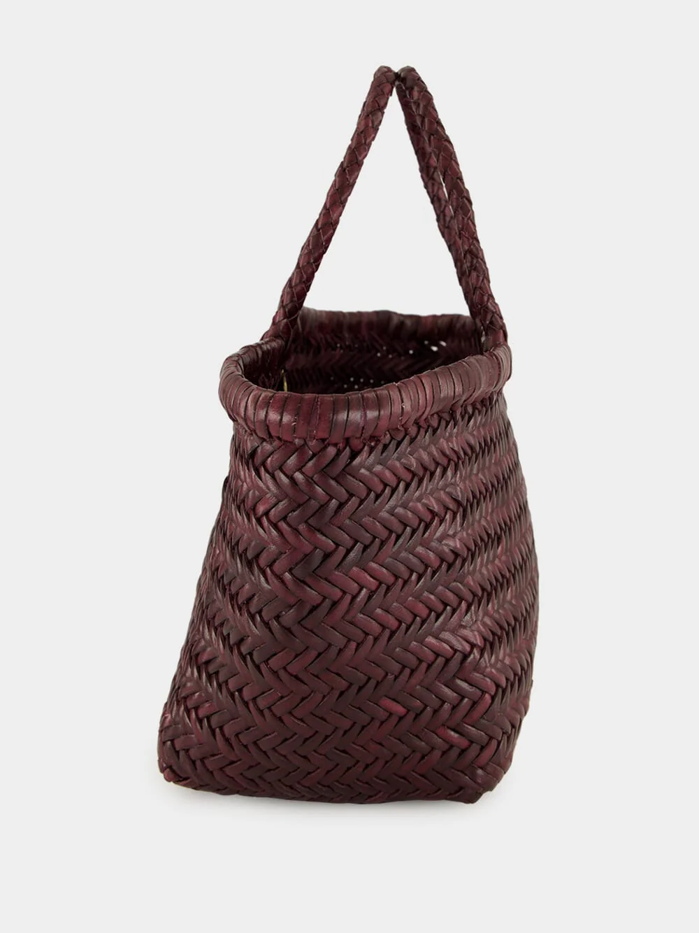 Triple Jump Small Basket Bag in Plum - Image 3