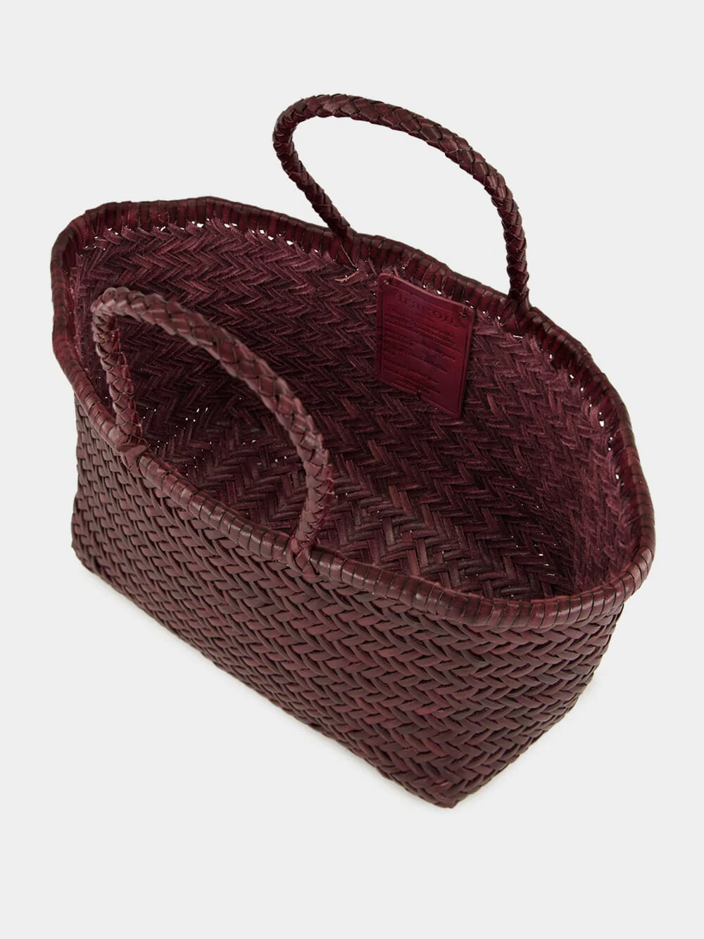 Triple Jump Small Basket Bag in Plum - Image 5