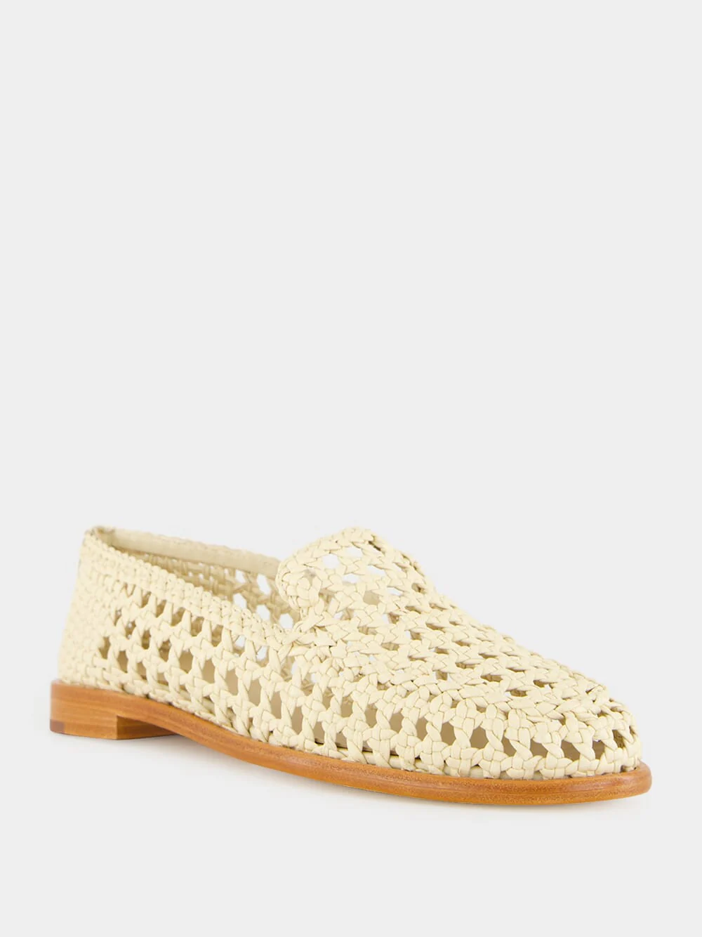 White XXL Dolly Leather Moccasins - Image 2