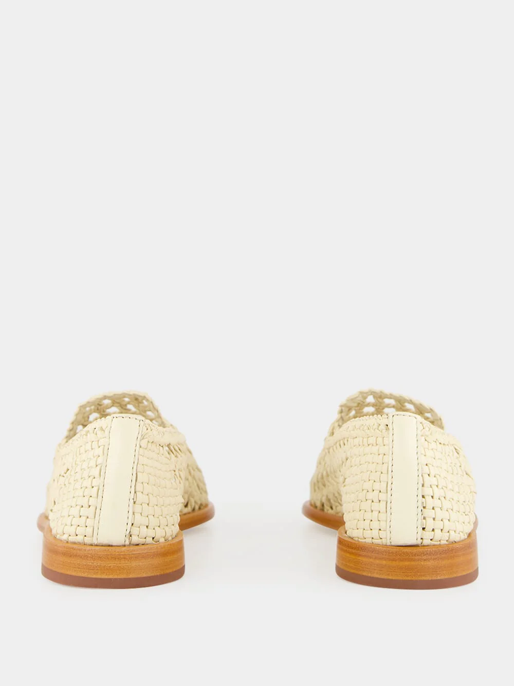 White XXL Dolly Leather Moccasins - Image 5