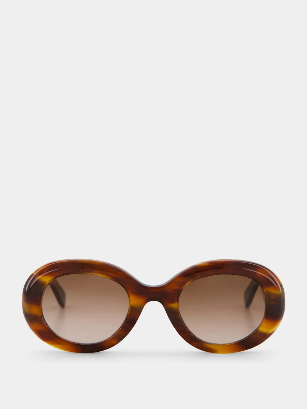 Flamme Havana Oval Queen Sunglasses