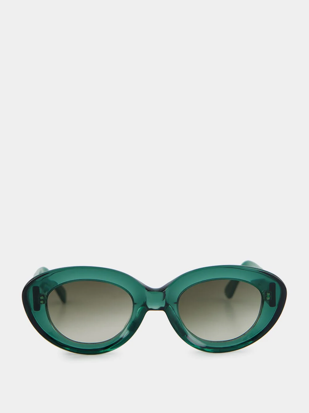 Gigi Green Cat-Eye Acetate Sunglasses