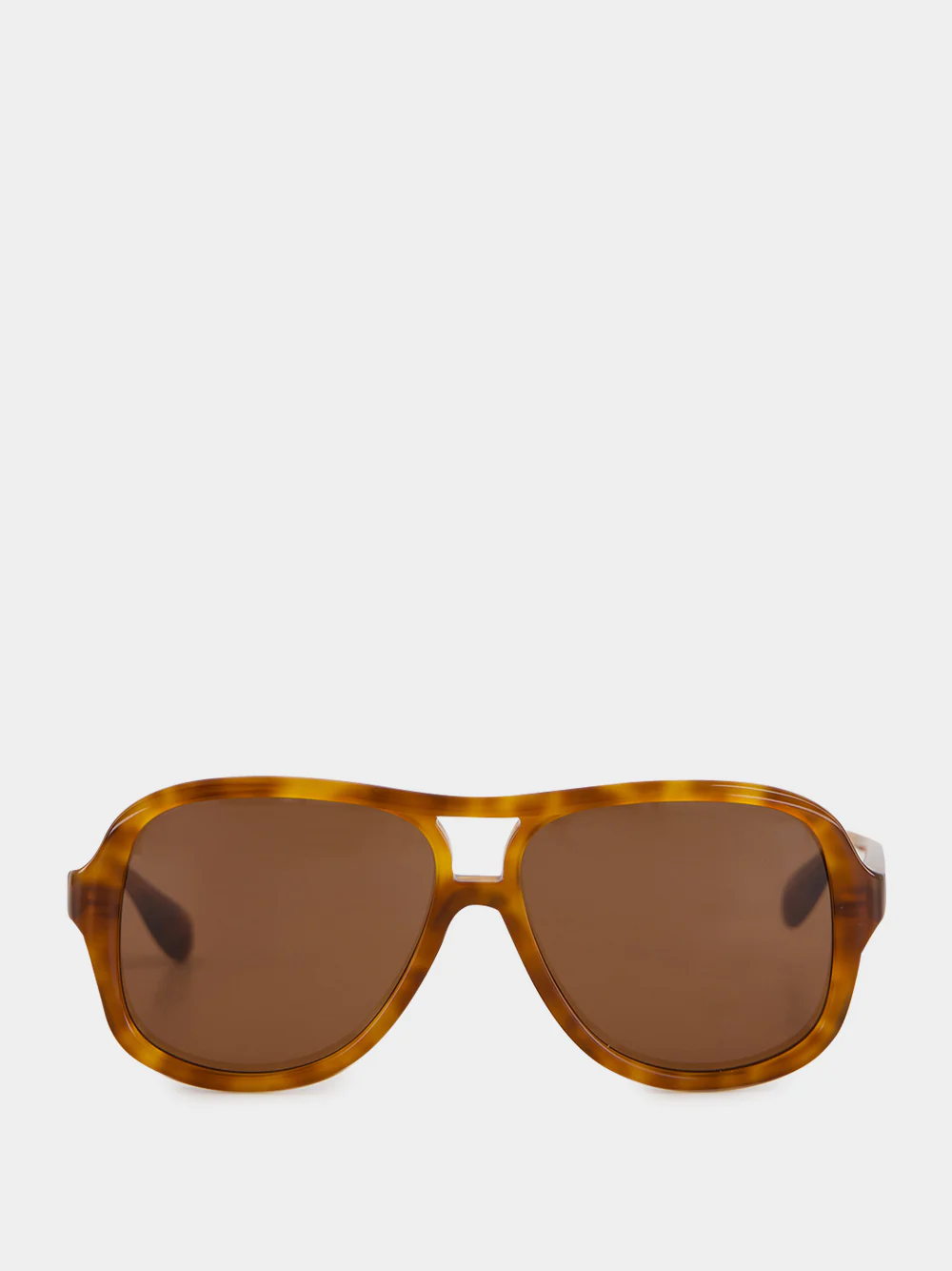 Brown Roma Aviator Sunglasses