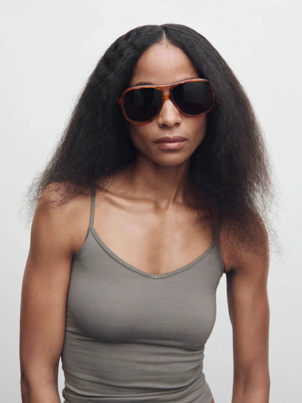 Brown Roma Aviator Sunglasses - Image 2