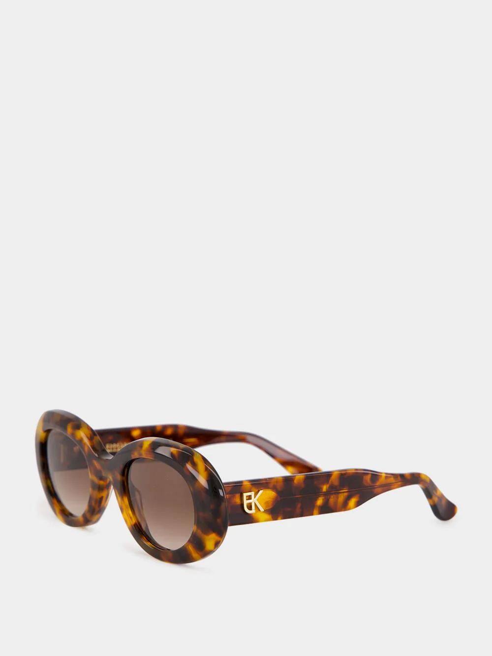 Tortoiseshell Queen Oval Acetate Sunglasses - Image 3