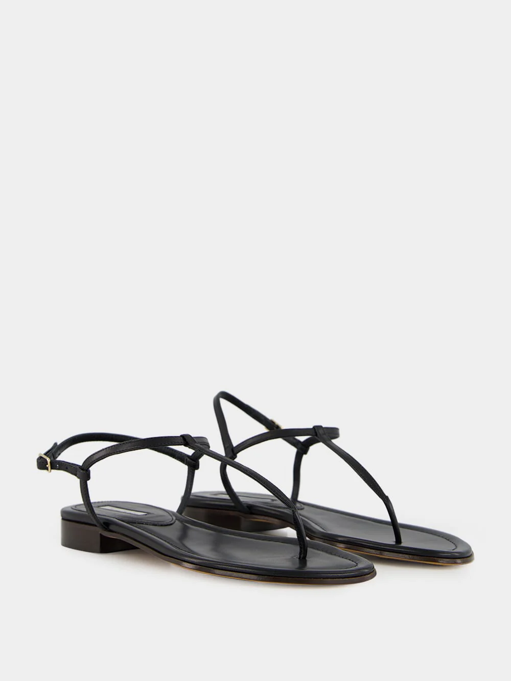 Black Calfskin Cecilia Sandals - Image 3