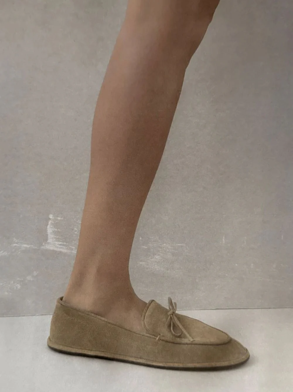 Taupe Suede Parker Moccasins - Image 2