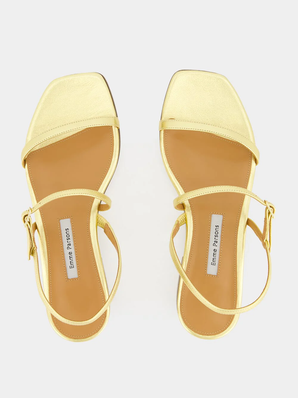 Washed Gold Hope Nappa Sandals - Image 4