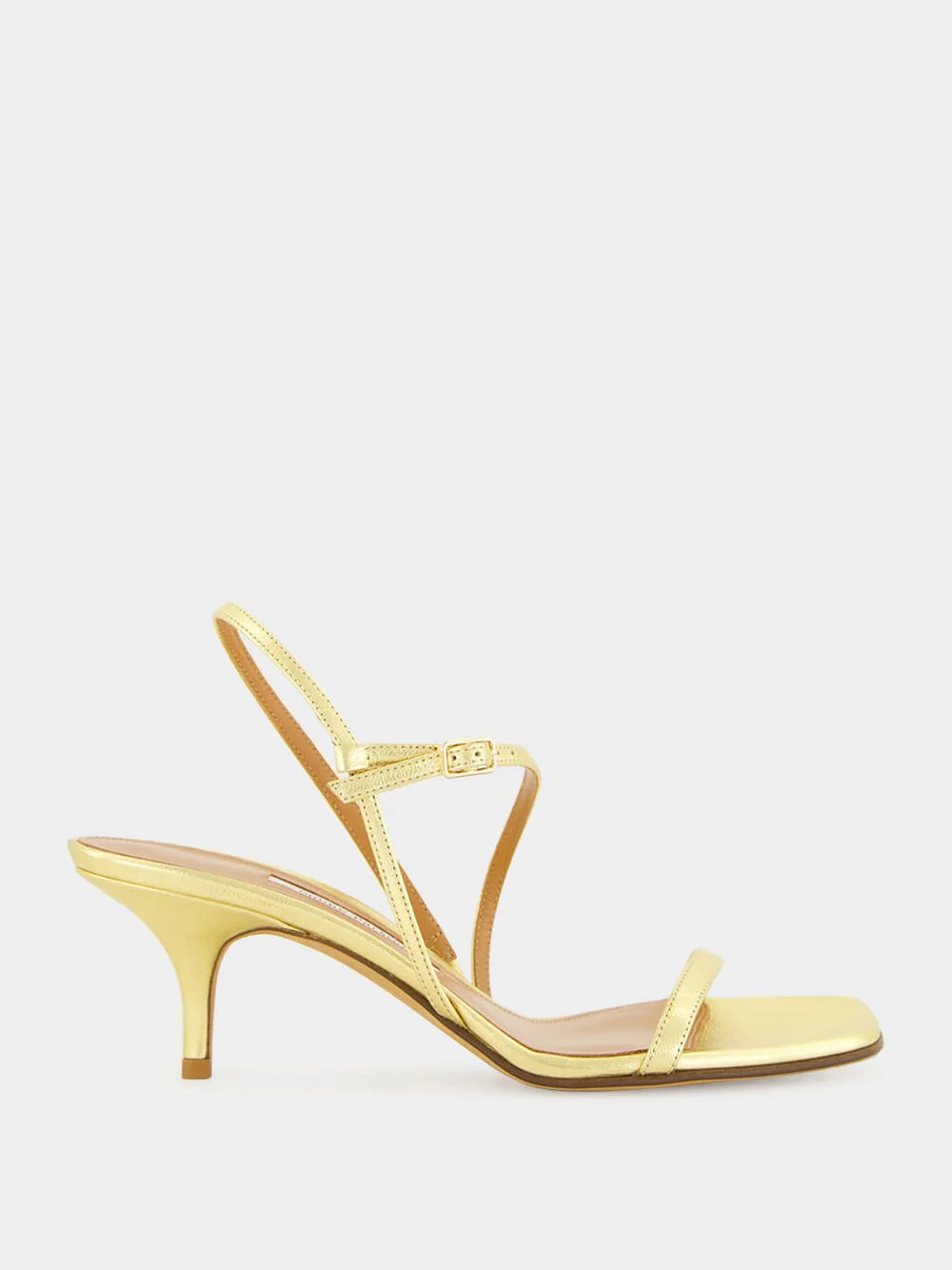 Washed Gold Hugo Nappa Sandals