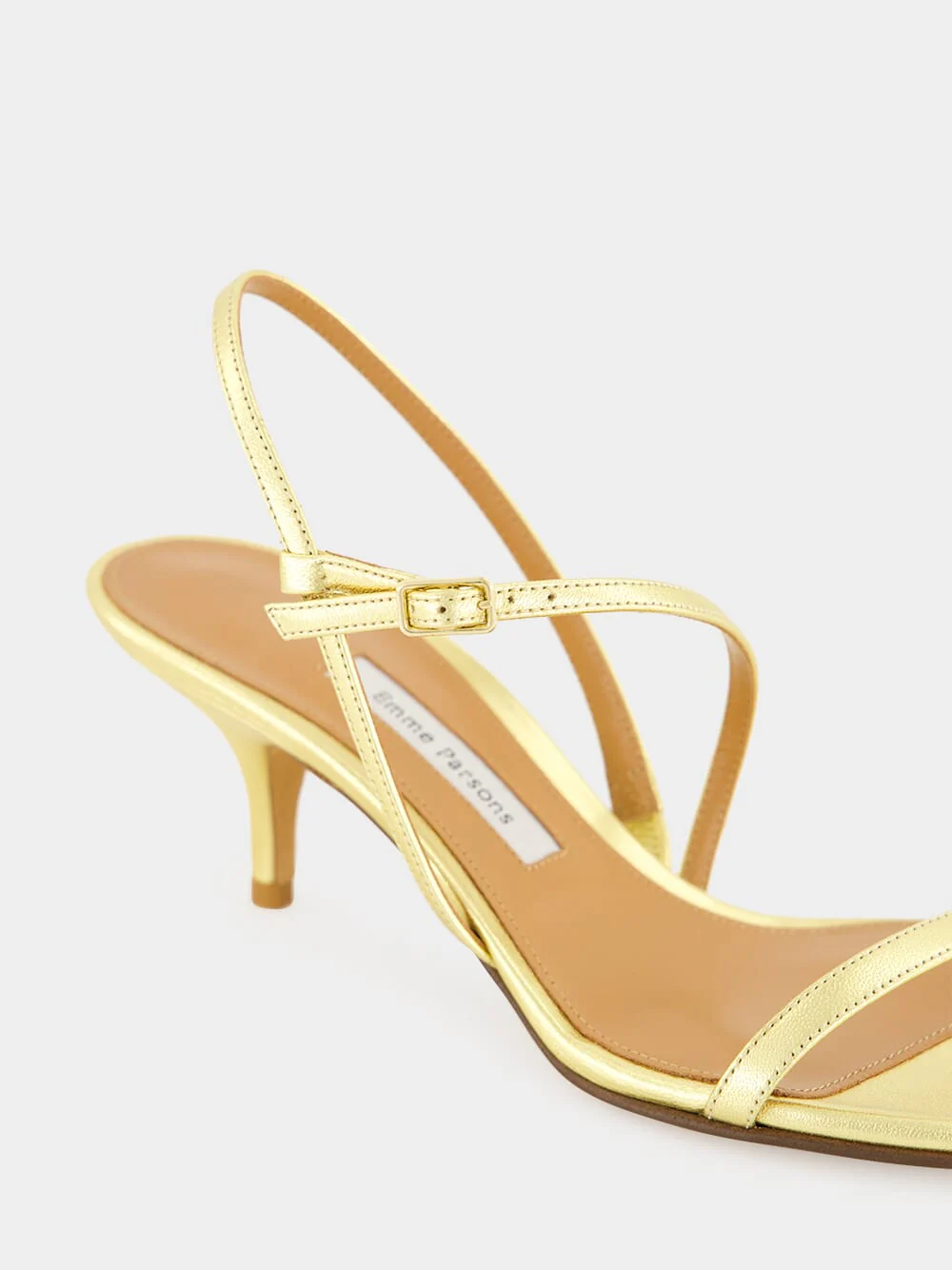 Washed Gold Hugo Nappa Sandals - Image 6