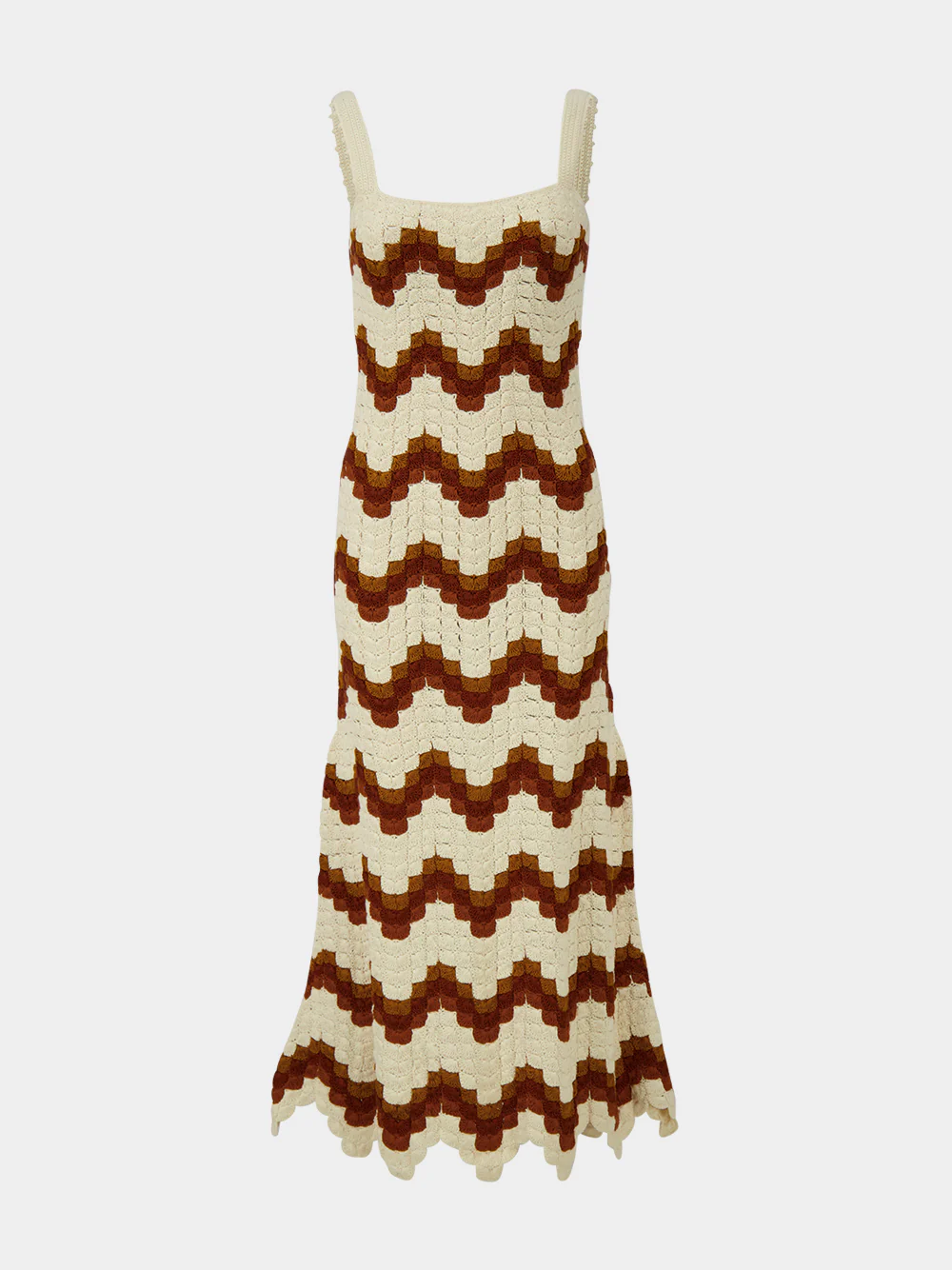 Ivory and Tobacco Marea Crochet Maxi Dress - Image 2