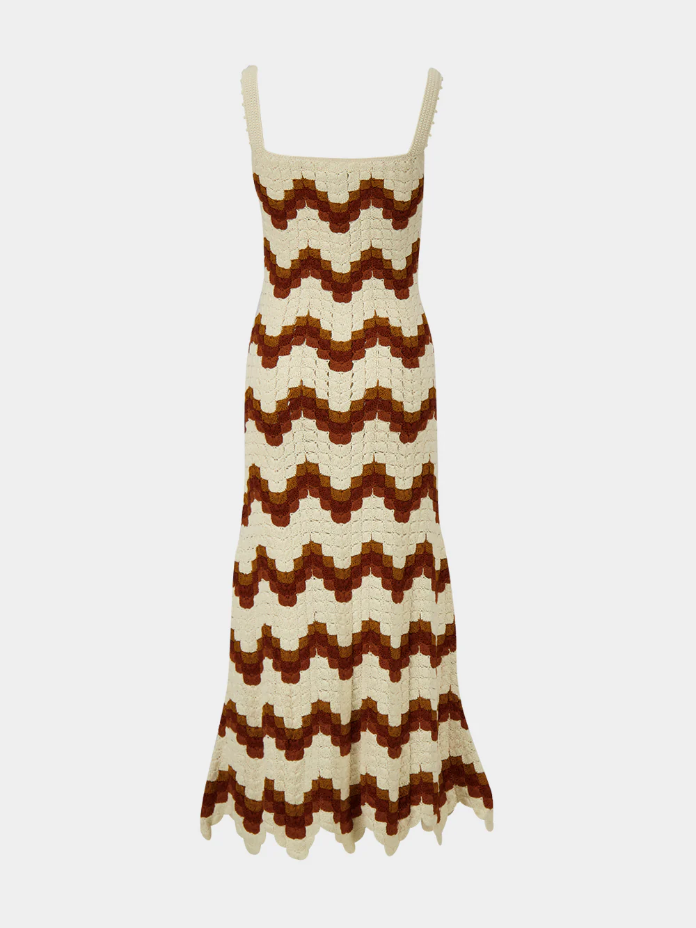 Ivory and Tobacco Marea Crochet Maxi Dress - Image 4