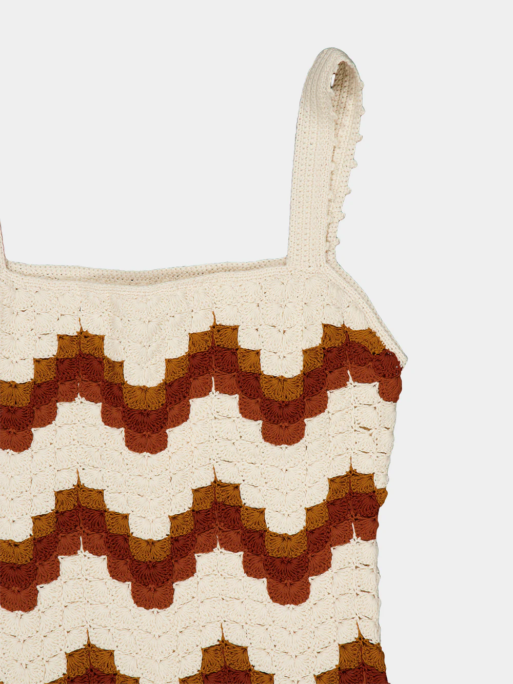 Ivory and Tobacco Marea Crochet Maxi Dress - Image 5