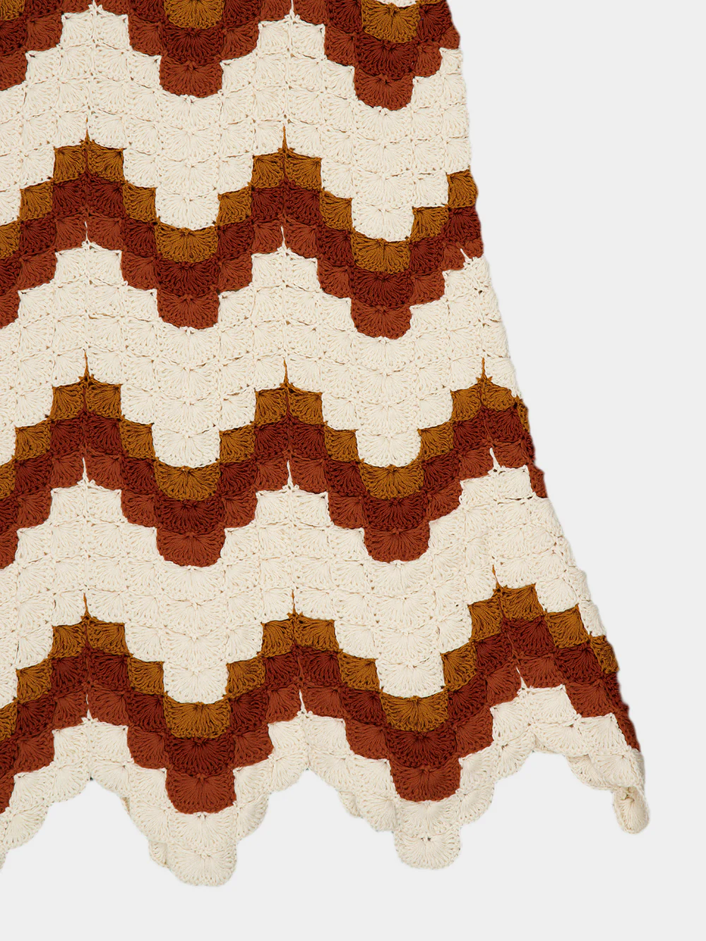 Ivory and Tobacco Marea Crochet Maxi Dress - Image 6
