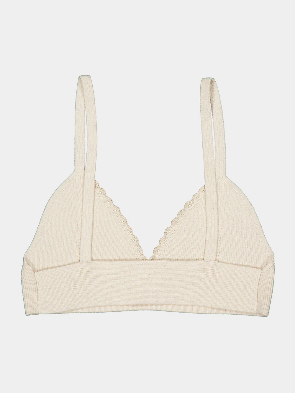 Ivory Cima Knitted Cotton Crop Top - Image 3