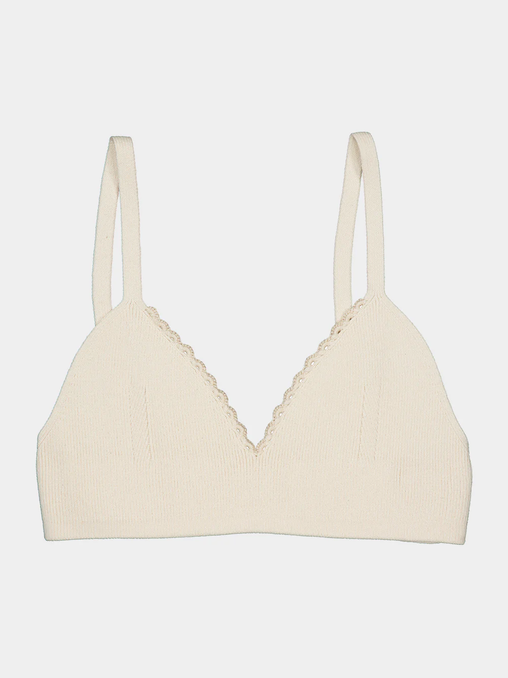 Ivory Cima Knitted Cotton Crop Top - Image 4