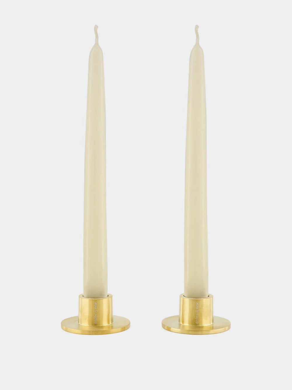 Gold Small Candle Holders Set of 2
