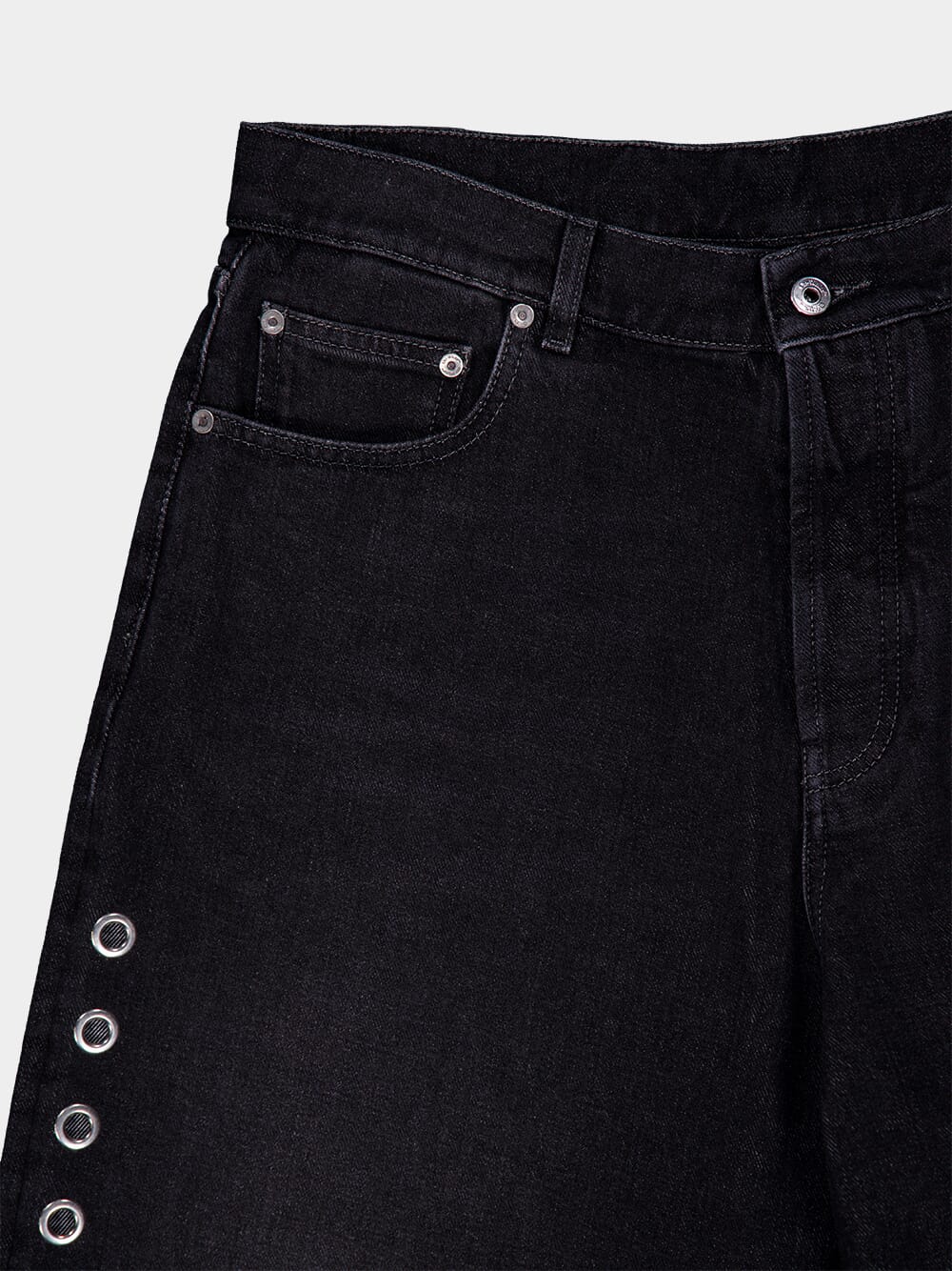 Eyelet Wide-Leg Jeans - Image 7