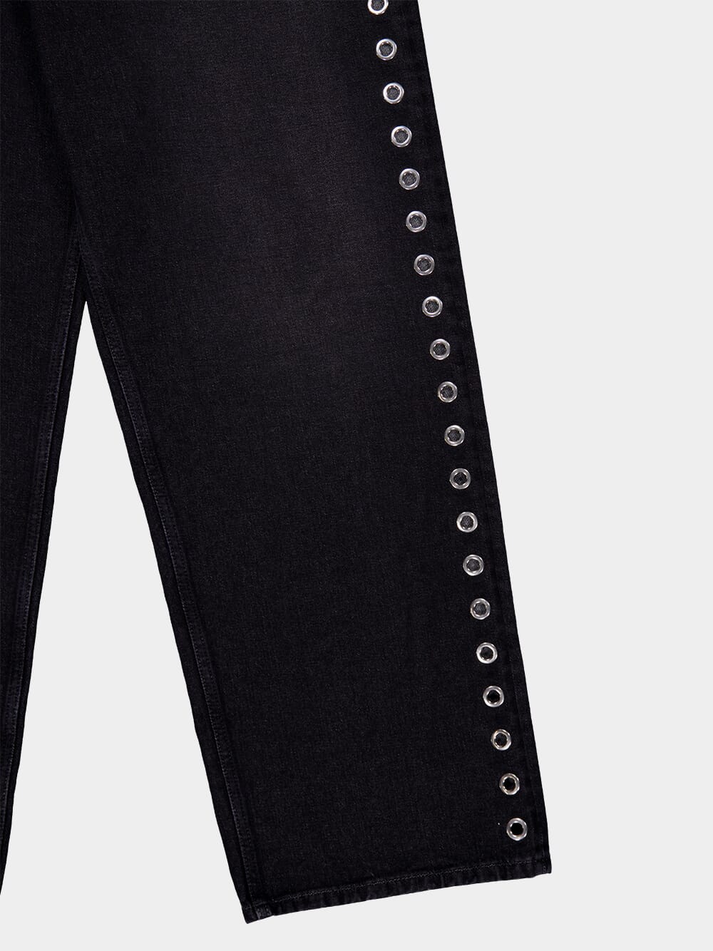 Eyelet Wide-Leg Jeans - Image 8