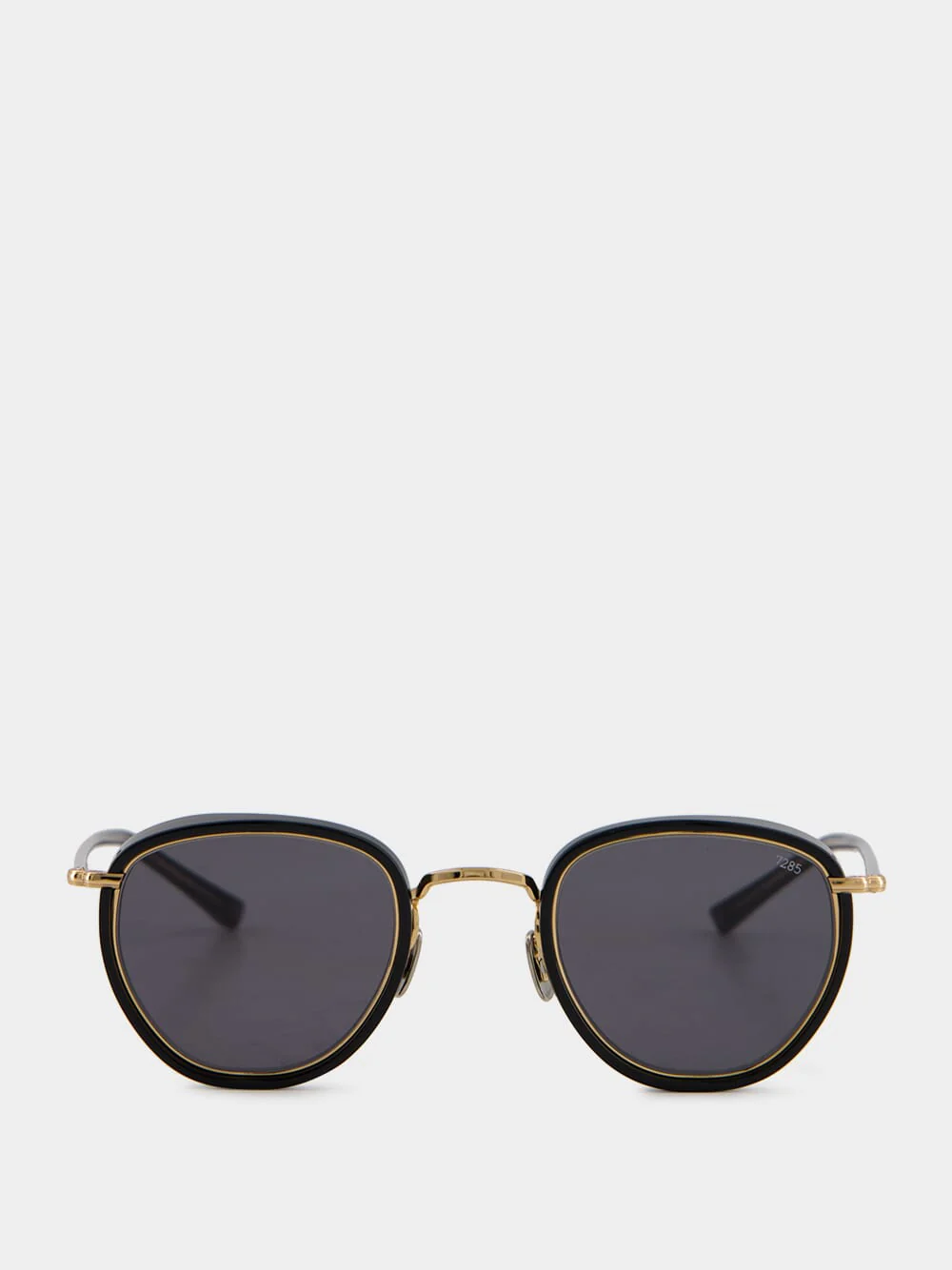 Black 717E Round Sunglasses