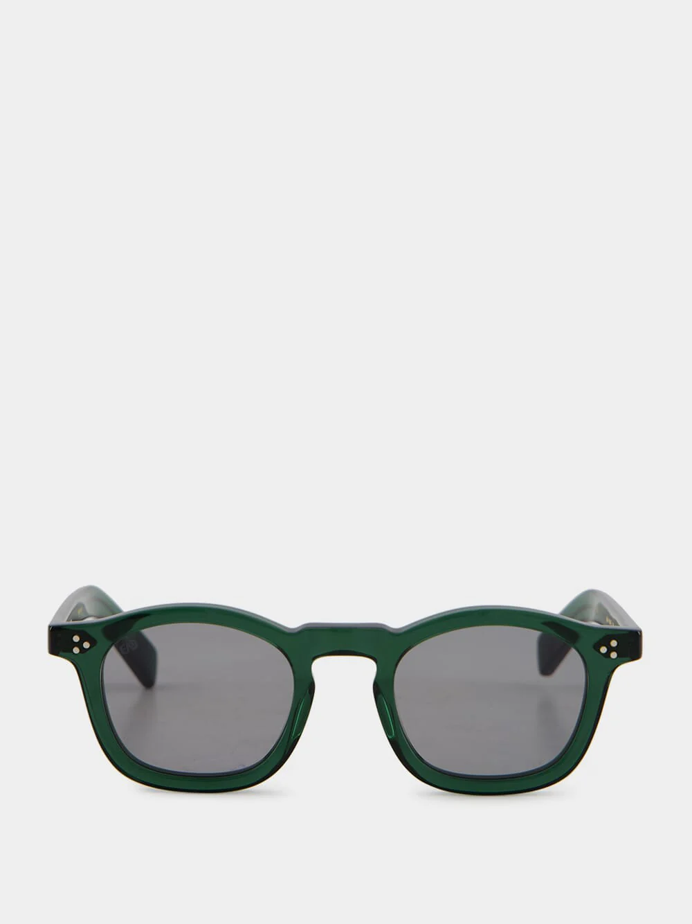 Bottle Green Sadler Round Sunglasses