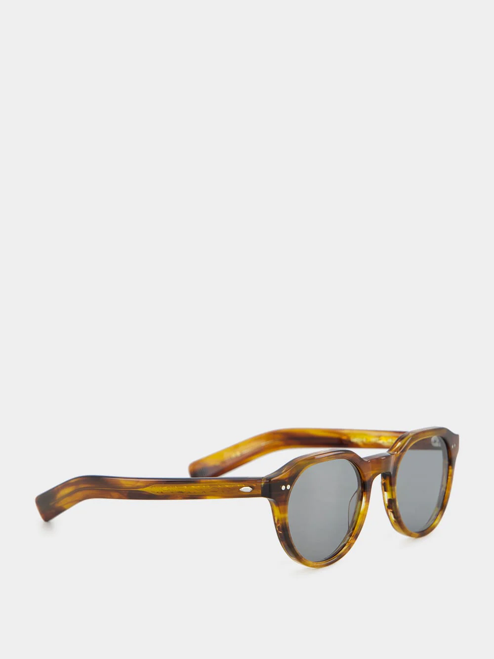 French Tortoise Lubin Round Acetate Sunglasses - Image 2