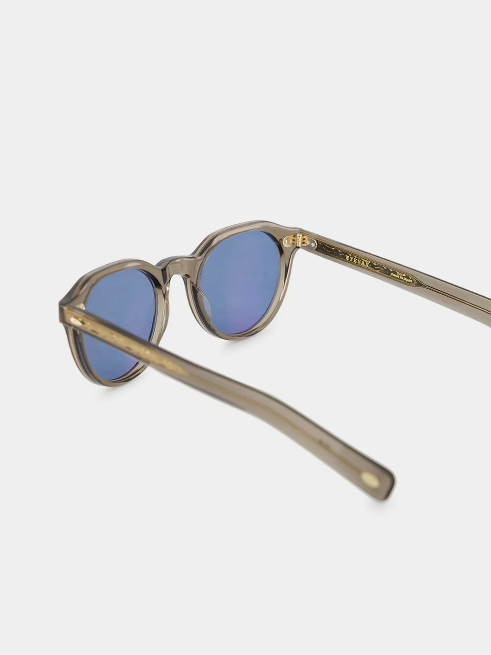 Smoke Grey Lubin Round Acetate Sunglasses - Image 4