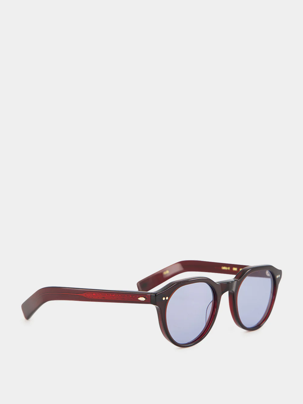 Dark Bordeaux Lubin-E Oval Sunglasses - Image 2