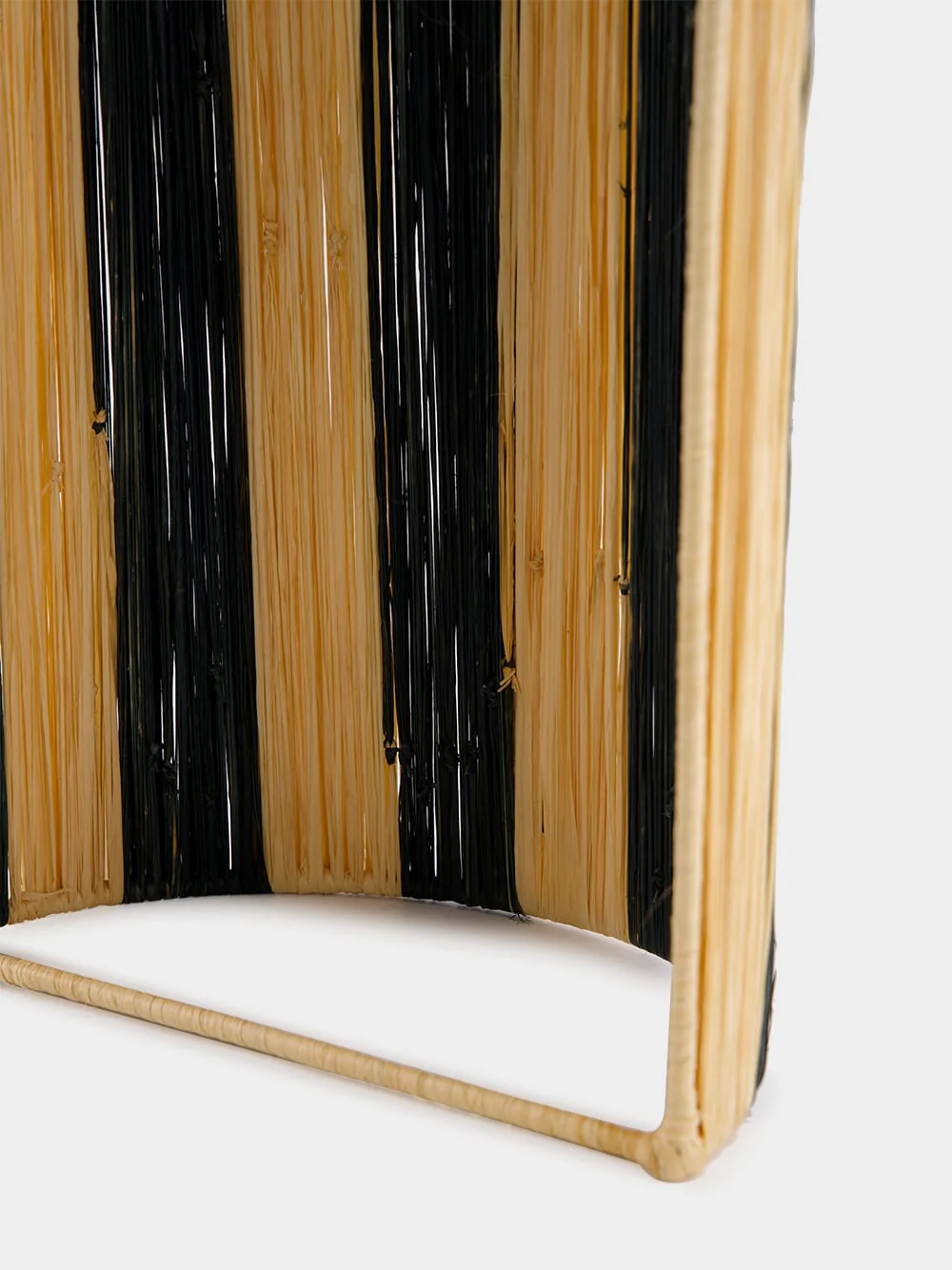Large Black Striped Wall Sconce - Image 3