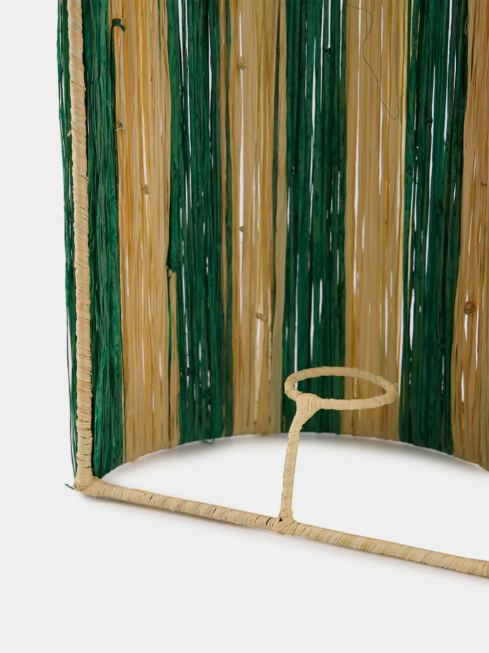 Large Green Striped Wall Sconce - Image 3
