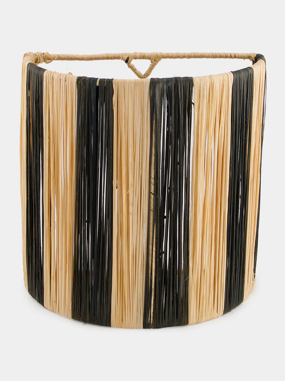 Small Black Striped Wall Sconce