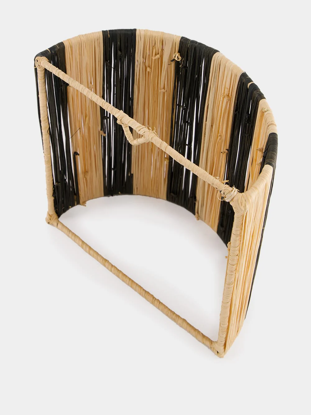 Small Black Striped Wall Sconce - Image 2