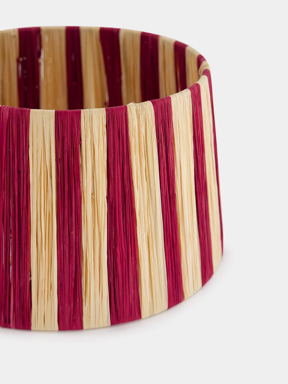 Wicker Red Abat Jour - Image 3