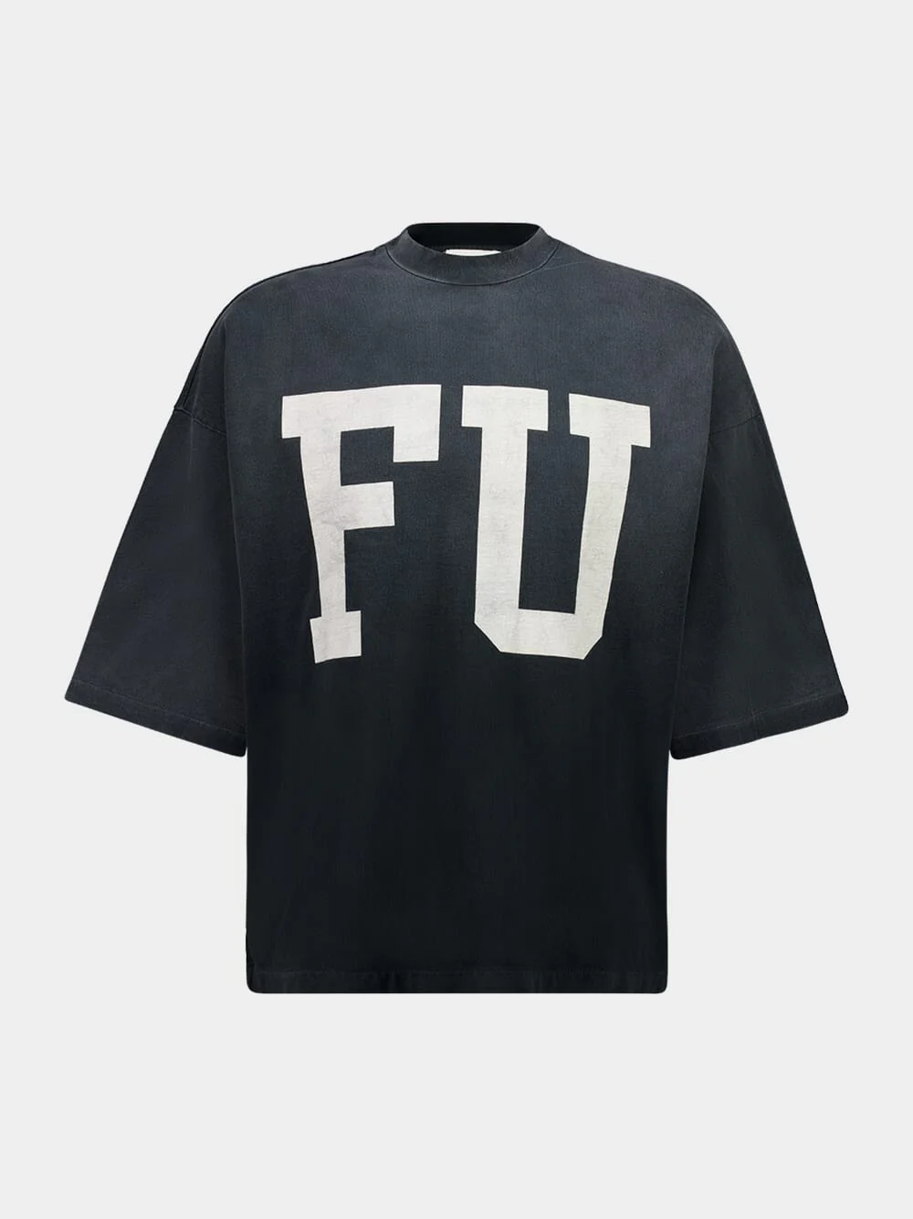 Black Cotton FU Educate T-Shirt