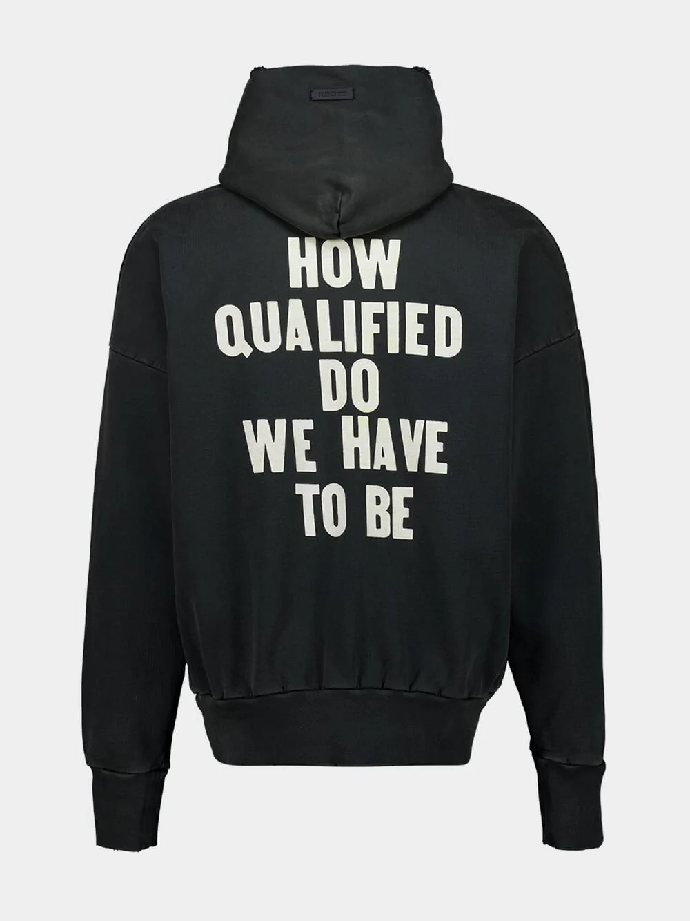 Black Cotton Qualified Hooded Sweatshirt - Image 3