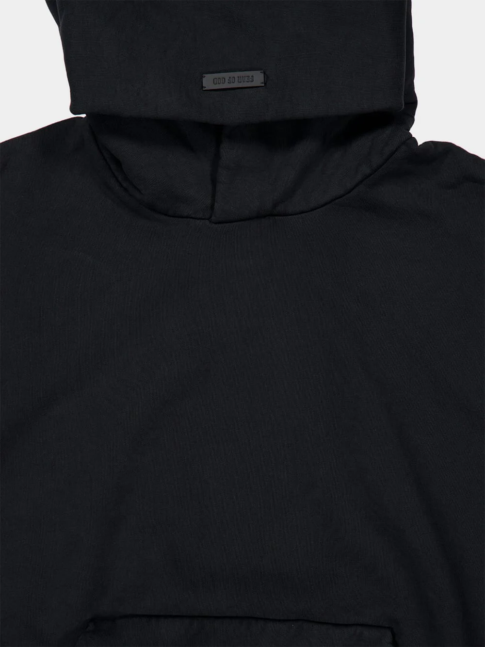 Black Sunfaded Classic Half Raglan Hooded Sweatshirt - Image 3