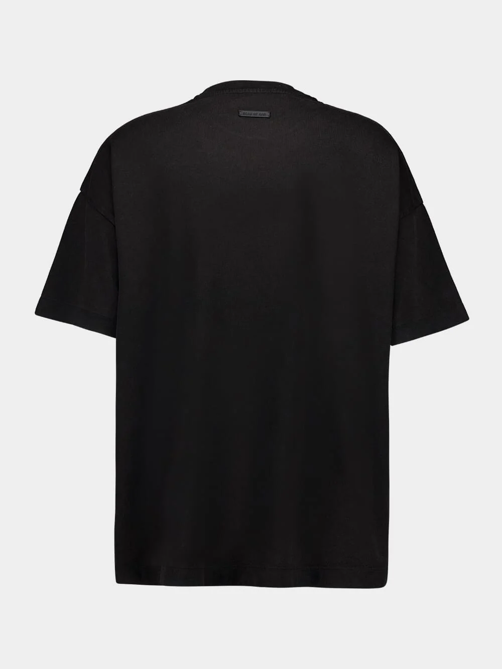 Black Cotton Logo Print T-Shirt - Image 2