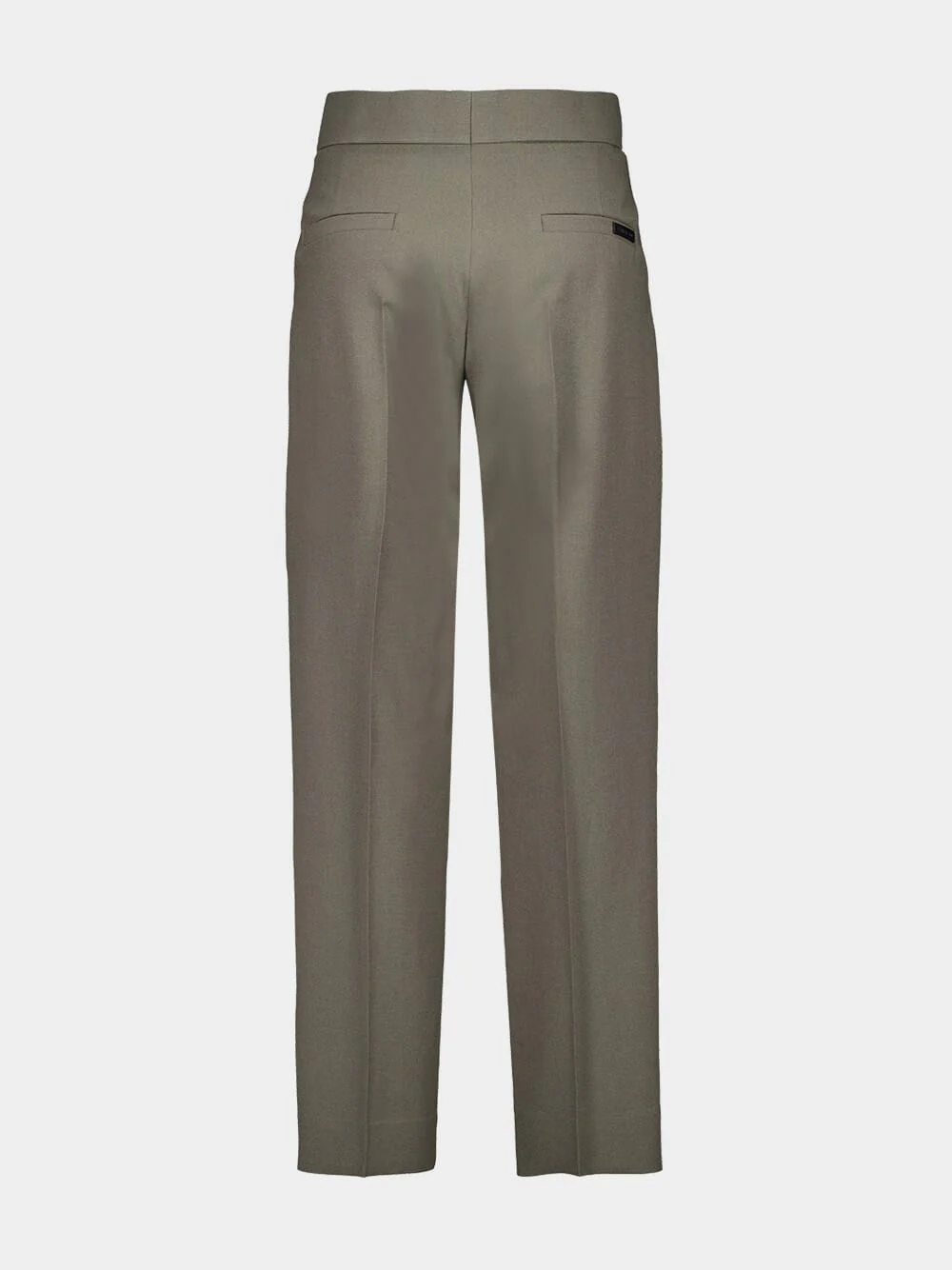 Mocha Wool Silk 8th Trouser - Image 2