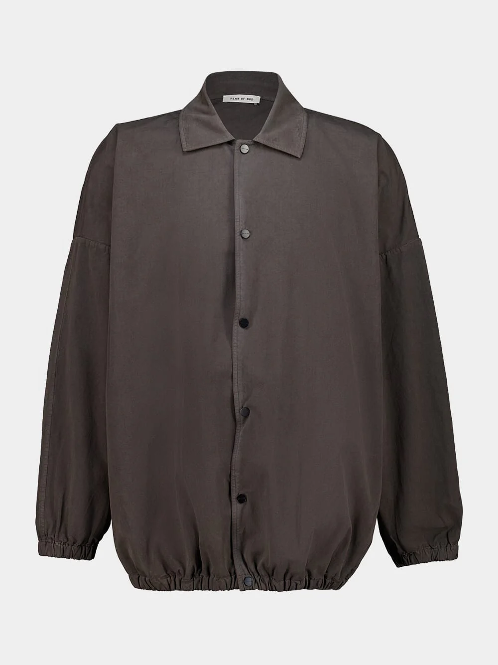 Dark Grey Garment Dyed Cotton Windbreaker - Image 2