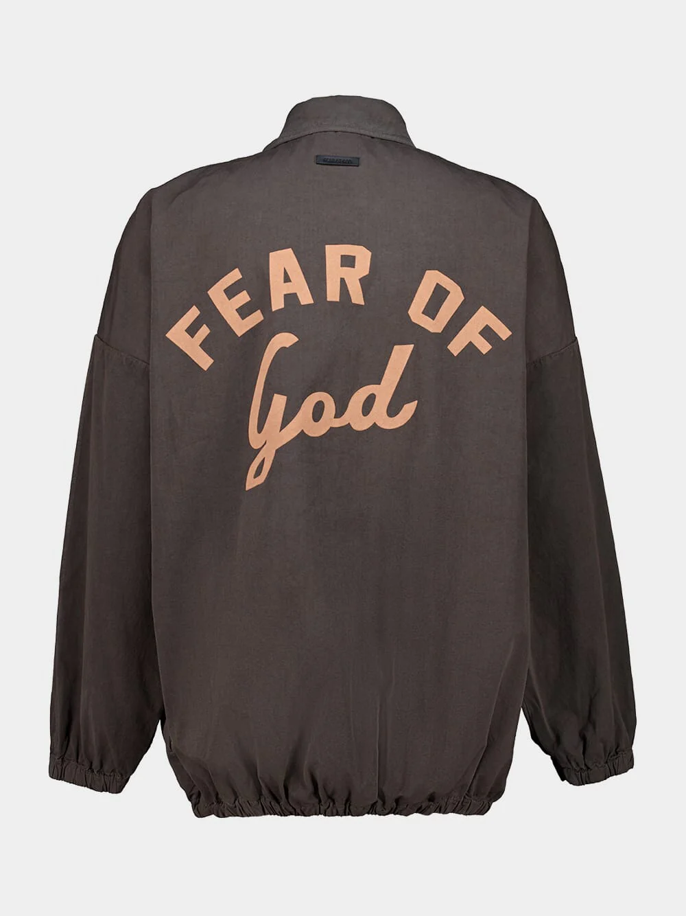 Dark Grey Garment Dyed Cotton Windbreaker - Image 3