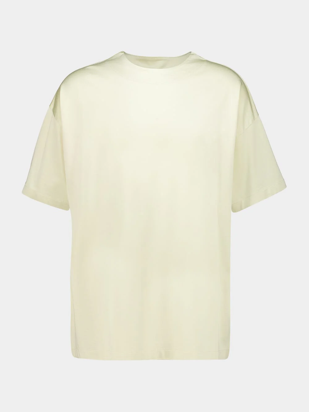 Dirty Ivory Cotton Rayon Washed T-Shirt