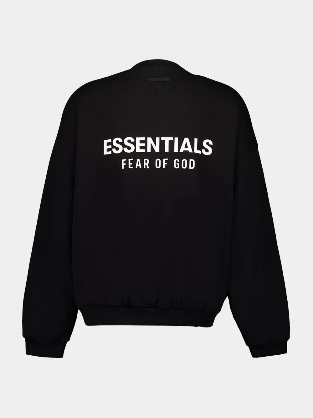 Black Essentials Fleece Crewneck - Image 2