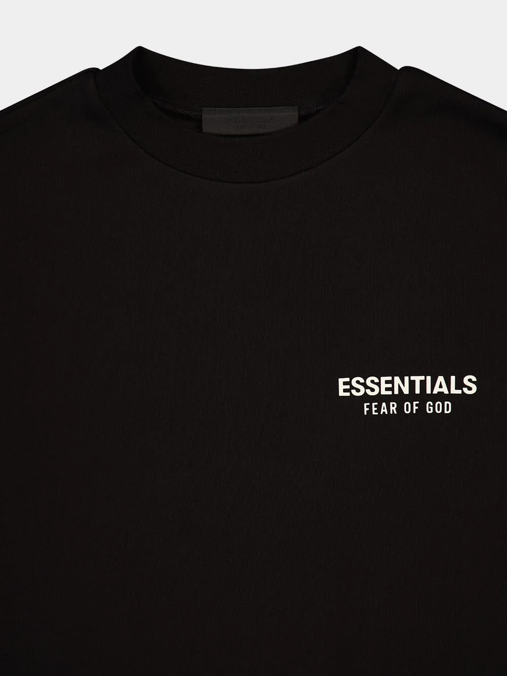 Black Essentials Fleece Crewneck - Image 3