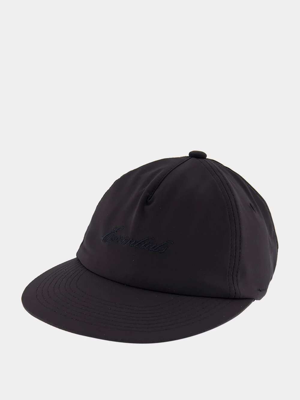 Black Essentials Signature Nylon Cap